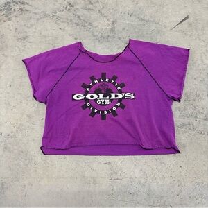 Vintage Golds Gym Muscle Cropped Tee